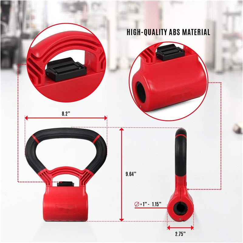 Dumbbell kettlebell converter handle for home and gym workouts