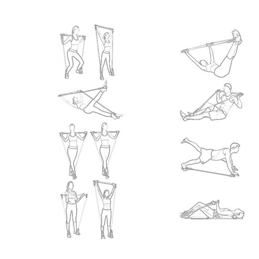 SGF Pilates Resistance Stick – Full Body Home Workout Bar