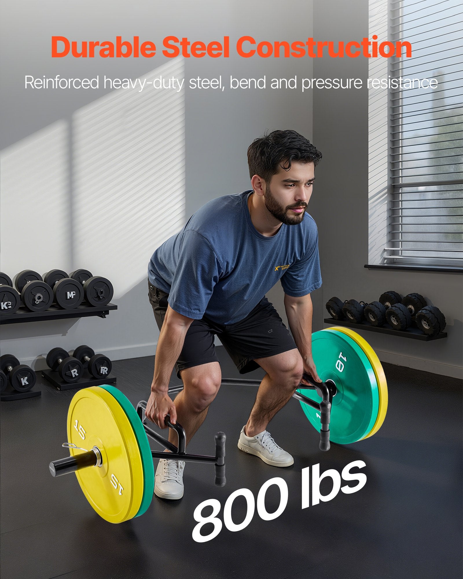 Open-Ended Trap Bar (Hex Bar) – 800 lb Capacity, Olympic 2” Sleeves