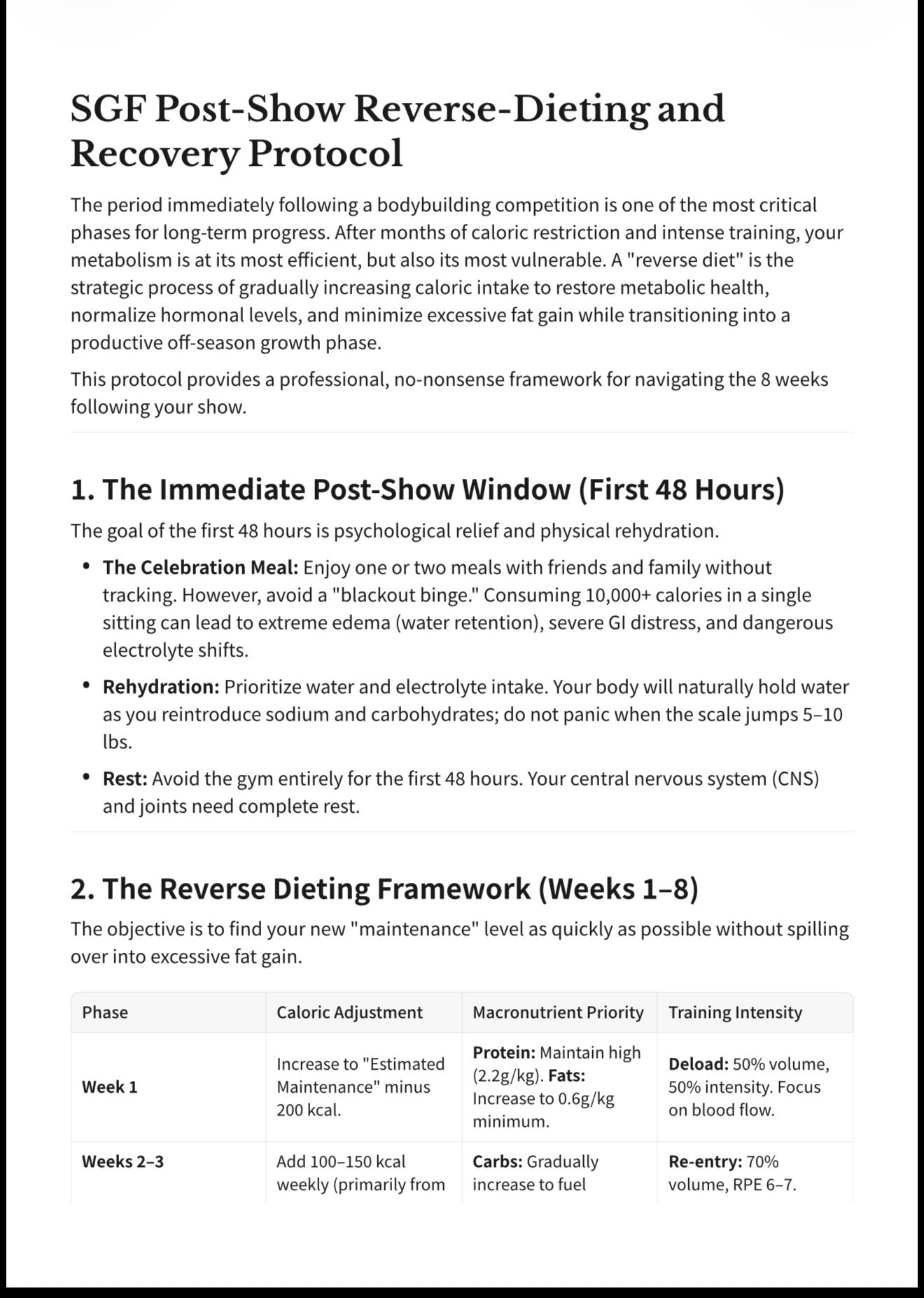 Bodybuilding Starter Guide Bundle | Training, Nutrition & Stage Prep
