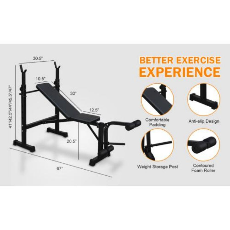 Full Body Olympic Weight Bench for Home Gym