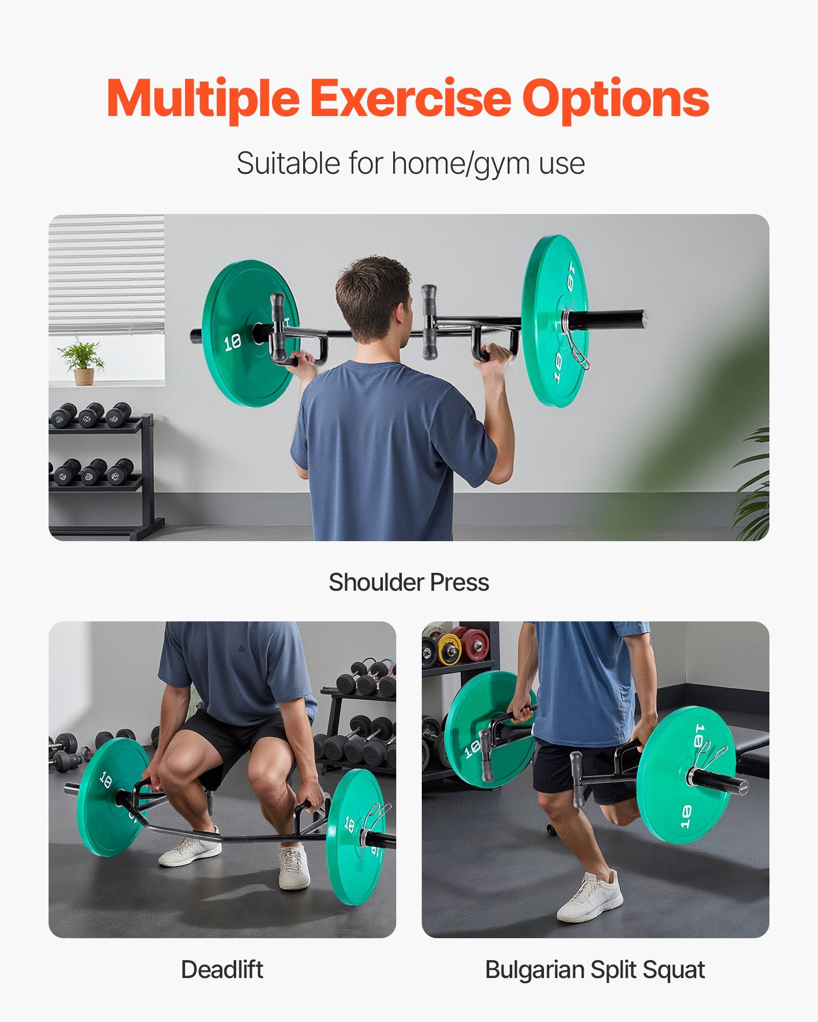 Open-Ended Trap Bar (Hex Bar) – 800 lb Capacity, Olympic 2” Sleeves