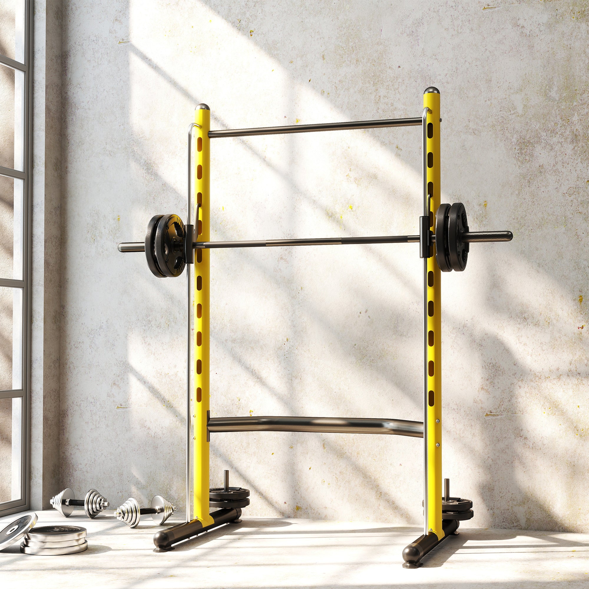 Adjustable Squat Rack with Pull-Up Bar