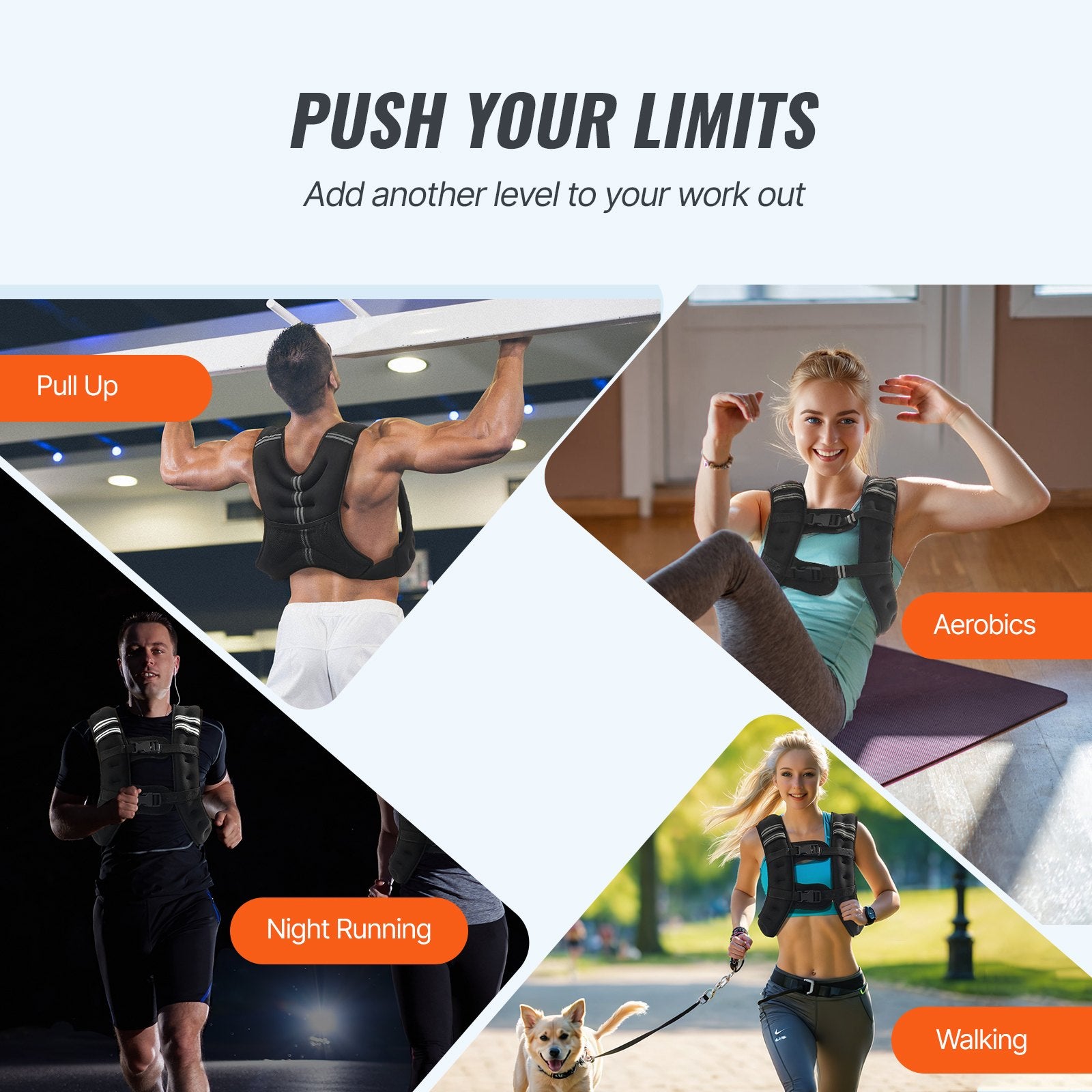 SGF Weighted Vest 12LB – Adjustable Training Vest for Running, Strength & Conditioning