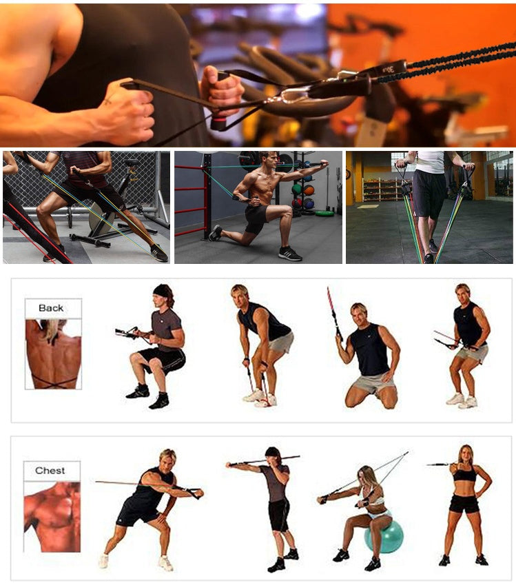 SGF Resistance Band Training Set – Full Body Home Workout Kit