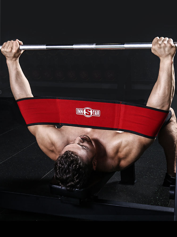 Bench press slingshot assistance band for bench press training