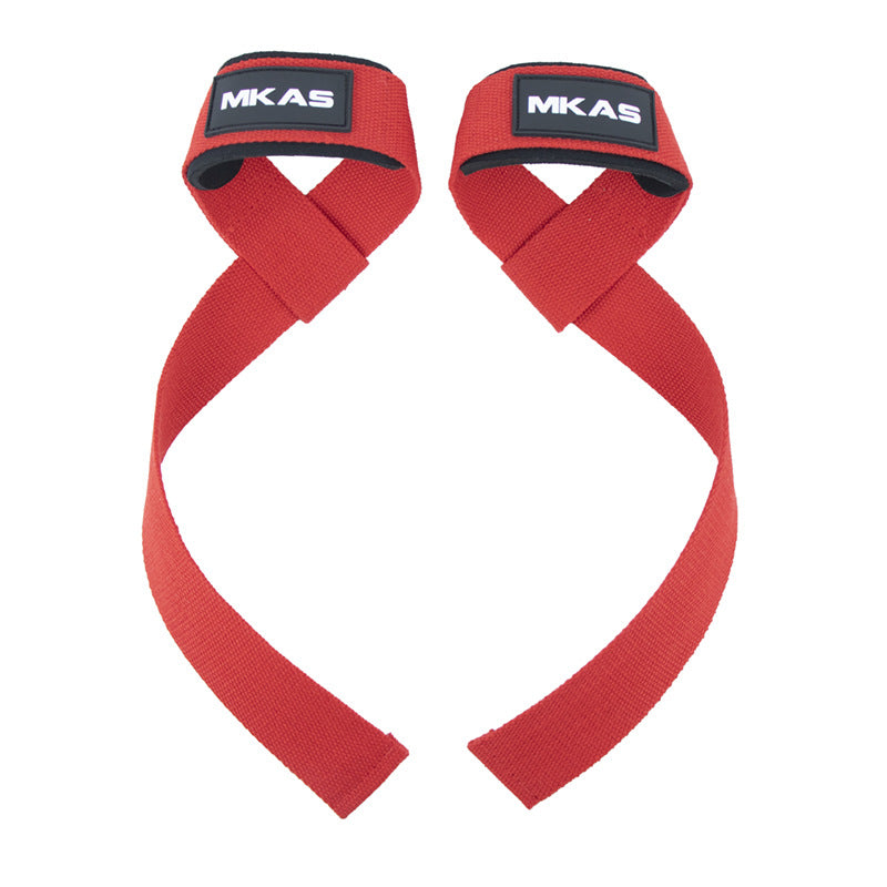 MKAS wrist lifting straps showing wrap design and stitching