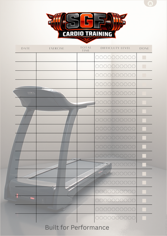 SGF Cardio training workout planner(Digital PDF)