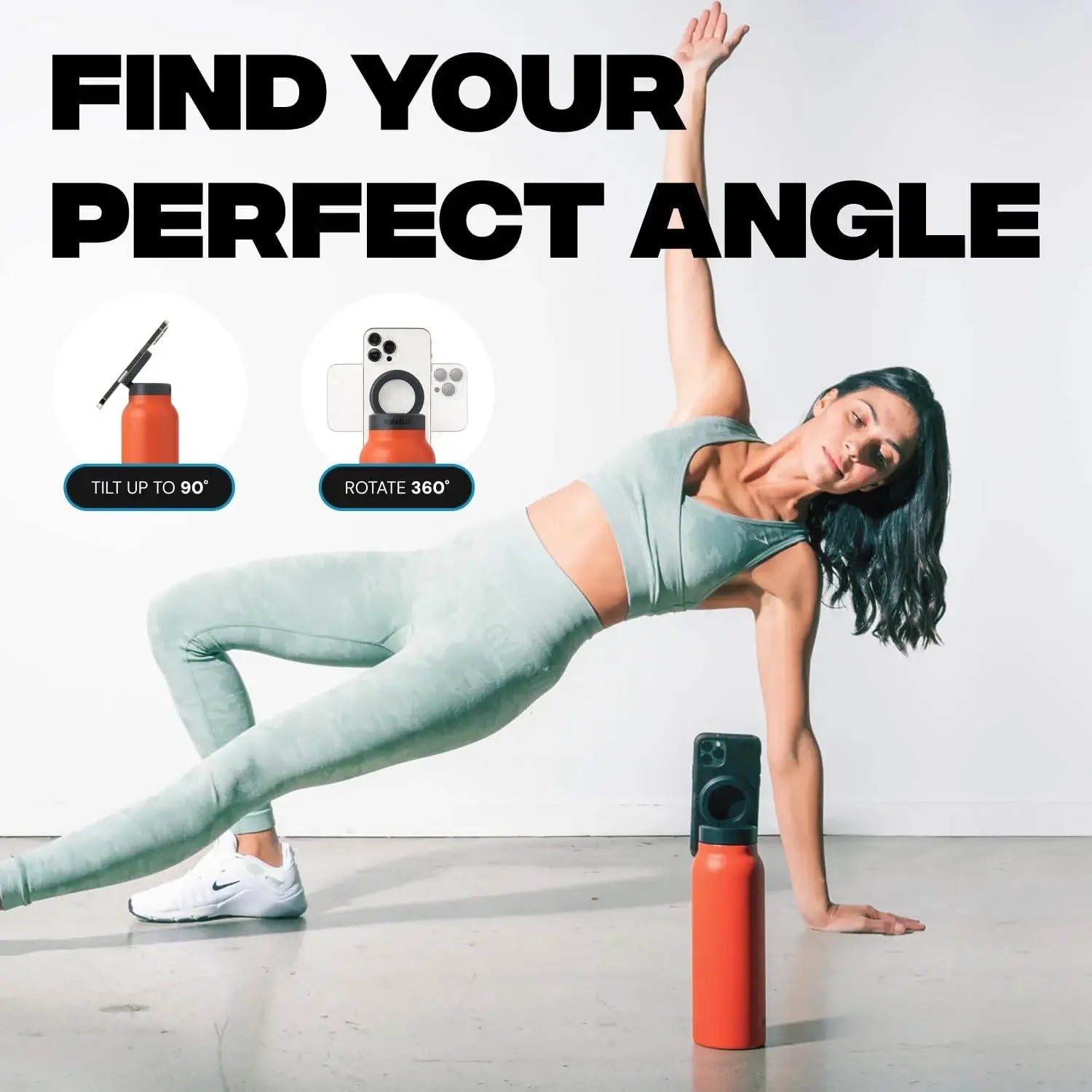 🧲Magnetic Phone Mount Water Bottle – Enhanced Magnet Grip