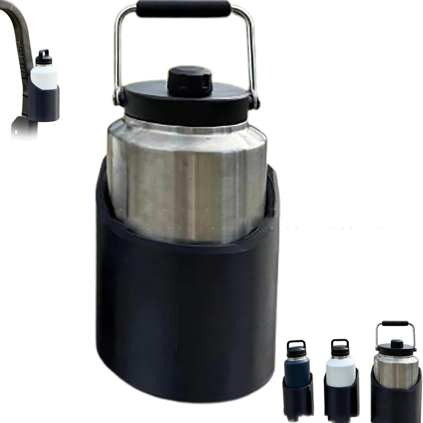 Magnetic Bottle Holder for Gym Machines – Fits Water Bottles up to 64 oz