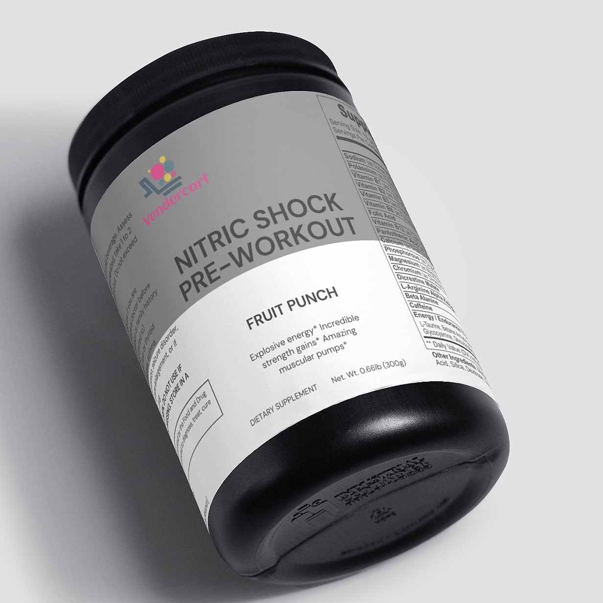 Nitric Shock Pre-Workout – Energy, Strength & Focus (Fruit Punch)