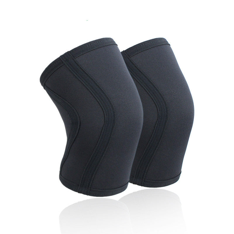 Weightlifting knee sleeves worn during squats and deadlifts