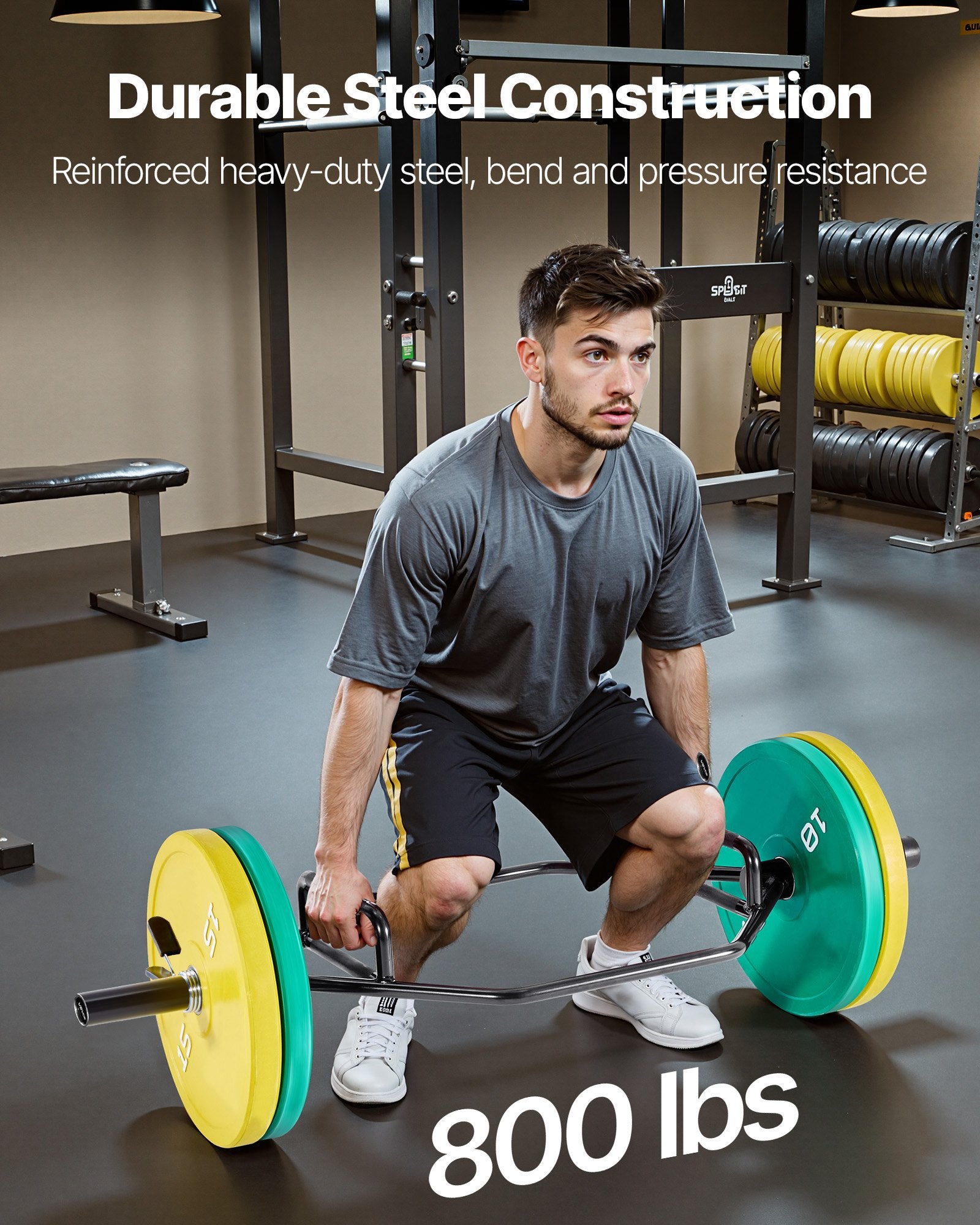 Trap Bar (Hex Bar) – 800 lb Capacity, Olympic 2” Sleeves