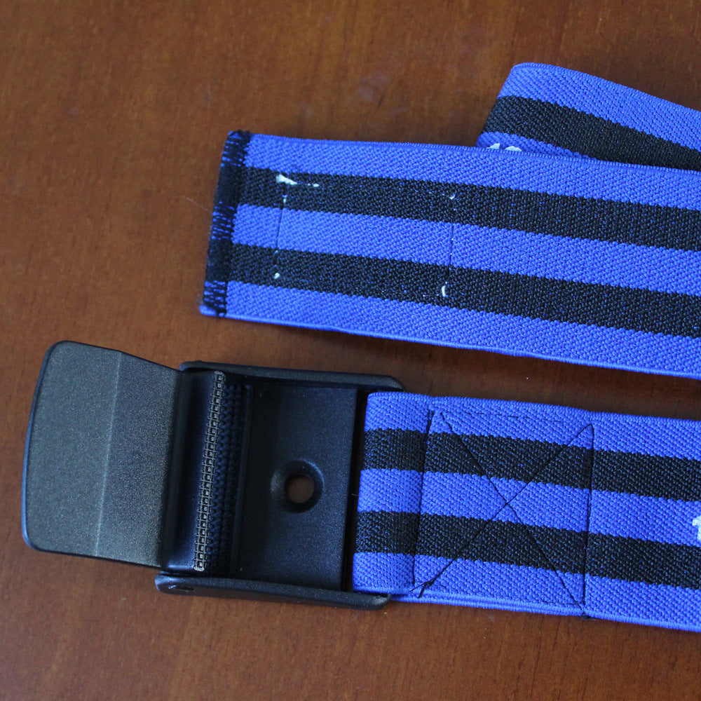 Blood flow restriction training bands showing adjustable strap design