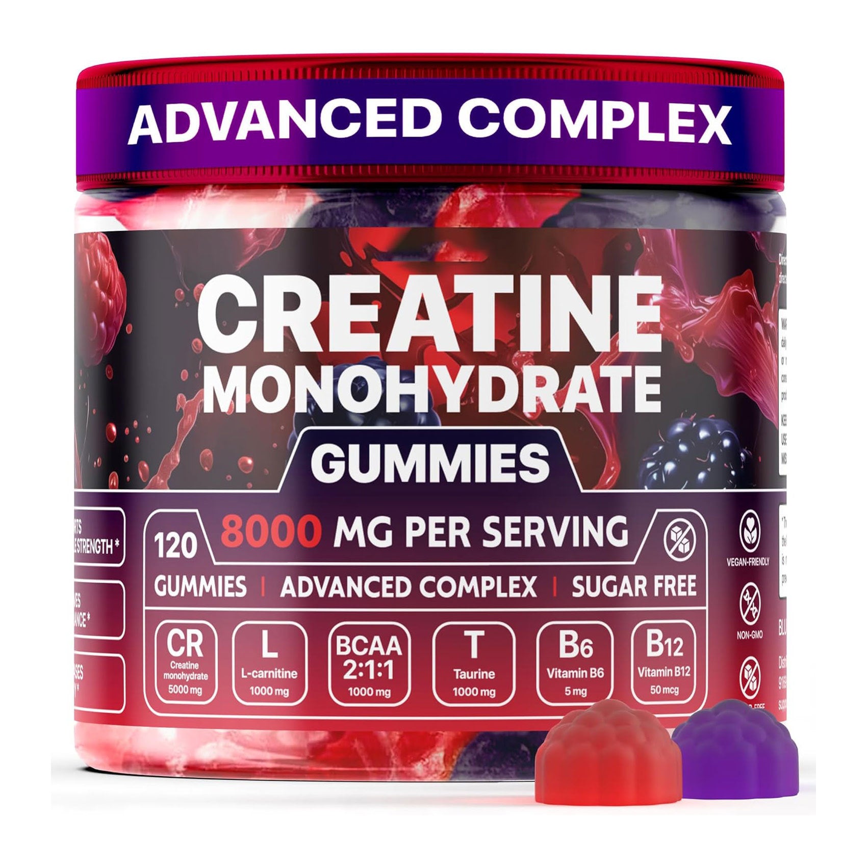 Creatine monohydrate gummies dietary supplement
